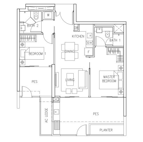 Eight Riversuites 2 BR